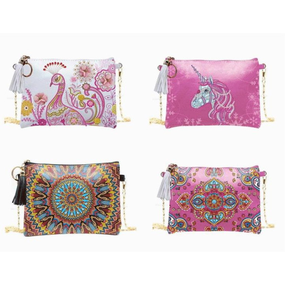 鑽石繪畫薩奇袋橫式肩袋鑽石貼紙DIY手工貿易源製造商批發磚石繪畫