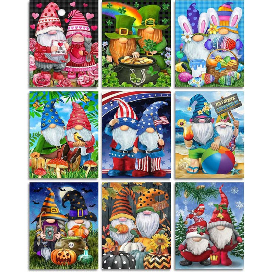 ID:238 - 新的跨境熱銷售5D鑽石繪畫DIY聖誕老人裝滿了鑽石組合套裝客廳裝飾繪畫熱風格