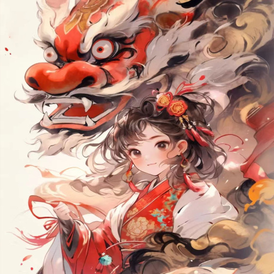 ID:427 - 中國時尚趨勢獅子5D全鑽石鑽石繪畫DIY手工鑽石貼紙裝飾繪畫批發滴卷